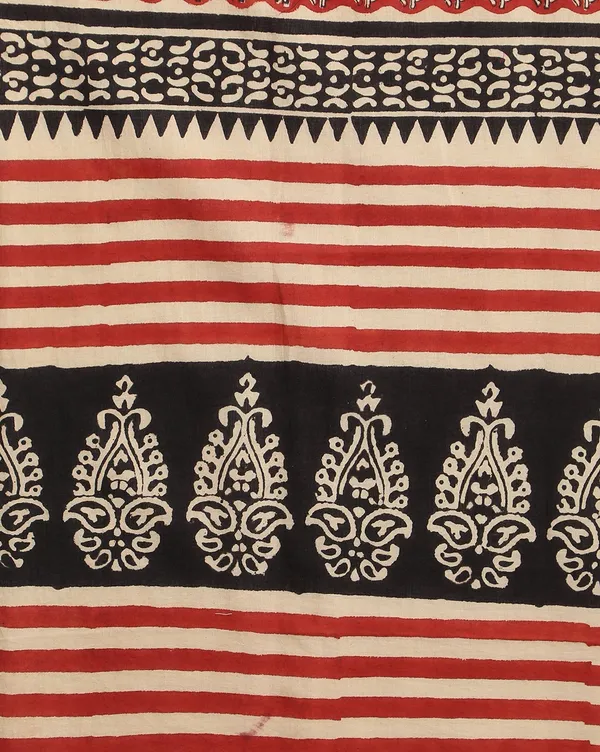Dharohar_Pure_Cotton_Crimson_Red_Stitched_Lehanga