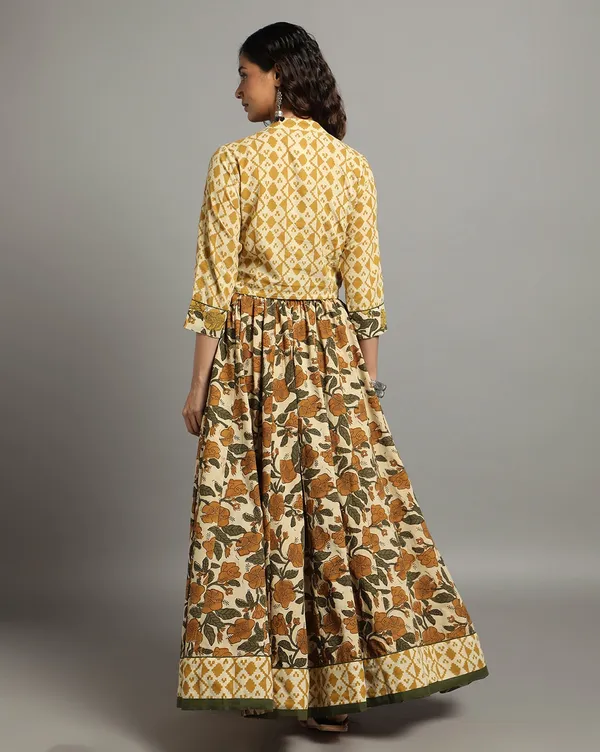 Dharohar_Pure_Cotton_Serene_Green_Stitched_Lehanga