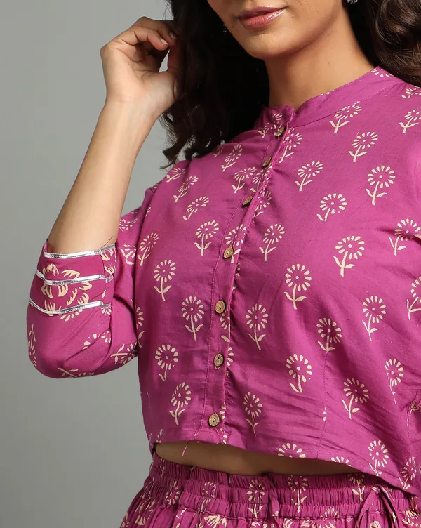 Dharohar_Pure_Cotton_Sweet_Pink_Stitched_Lehanga