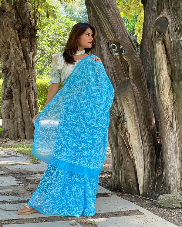 Jalkriti_Blue_Georgette_Saree
