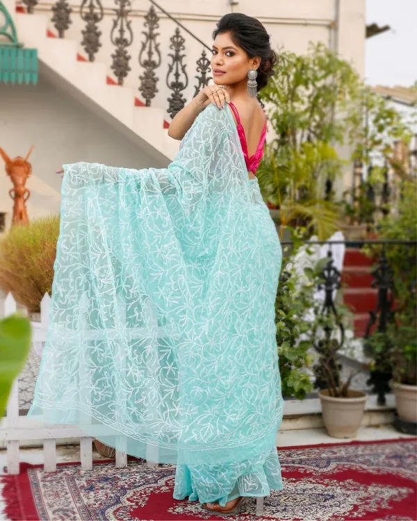 Jalkriti_Light_Blue_Georgette_Saree