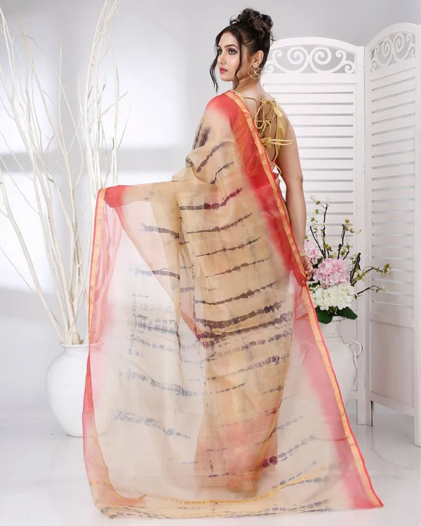 Lehar_Beige_Kota_Silk_Shibori_Saree