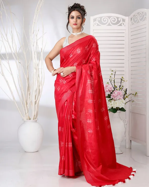 Red_Nakashi_Thaath_Crimson_Pure_Cotton_Silk_Saree