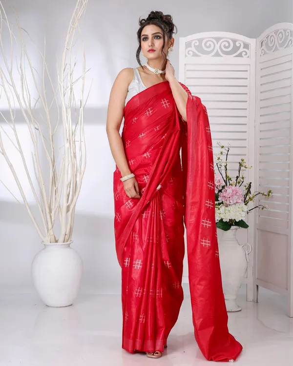 Red_Nakashi_Thaath_Crimson_Pure_Cotton_Silk_Saree