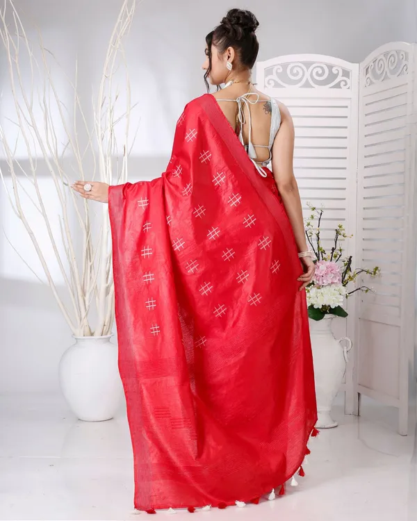 Red_Nakashi_Thaath_Crimson_Pure_Cotton_Silk_Saree