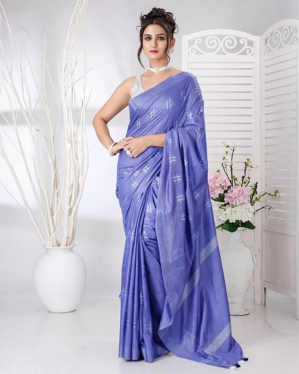 Lavendar_Blue_Nakashi_Thaath_Pure_Cotton_Silk_Saree