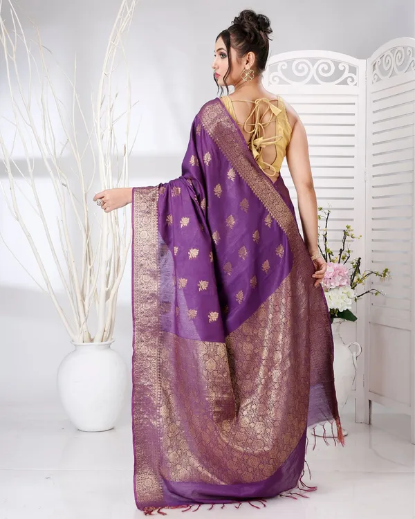 Rajsi_Thaath_Banarasi_Silk_Purple_Saree