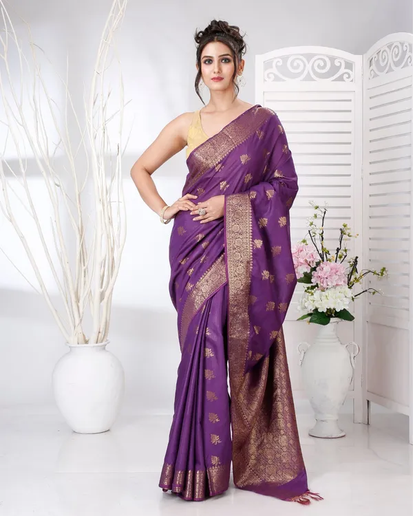 Rajsi_Thaath_Banarasi_Silk_Purple_Saree