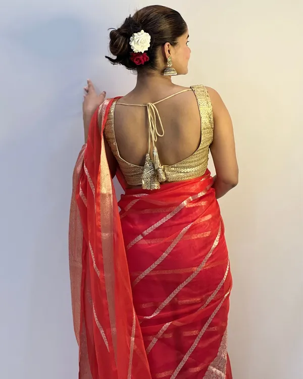 Rajsi_Thaath_Red_Banarasi_Saree
