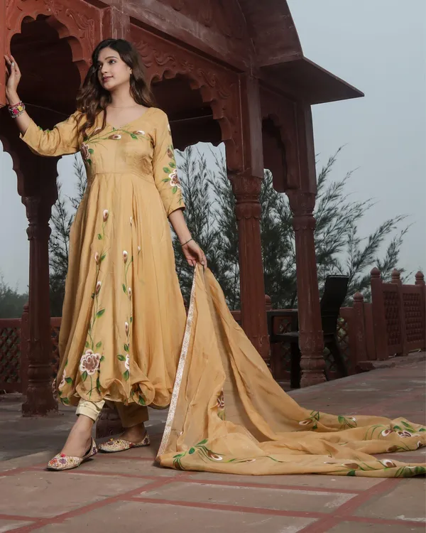 Rango_Ki_Kalam_Se_Honey_Yellow_Anarkali_Suit