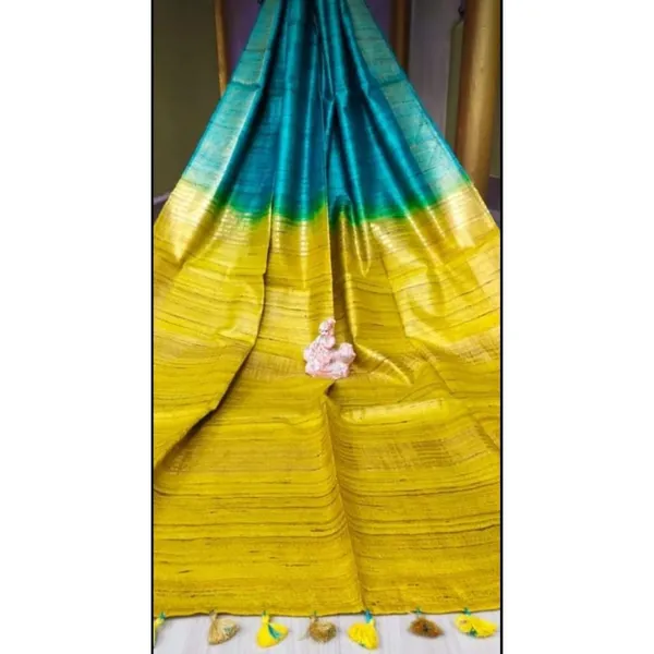 Rangrasiya_Blue_&_Yellow_Silk_Saree