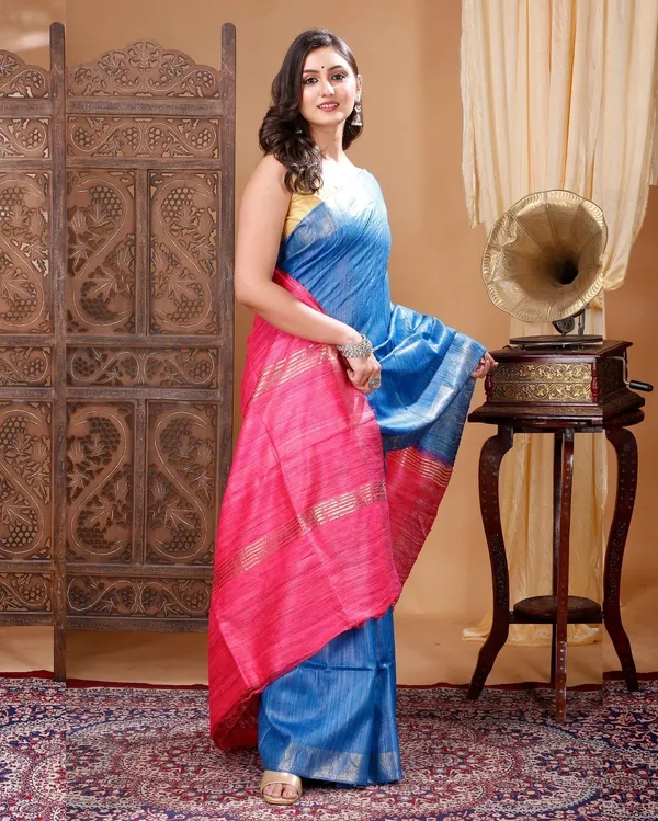 Rangrasiya_Blue_&_Pink_Silk_Saree