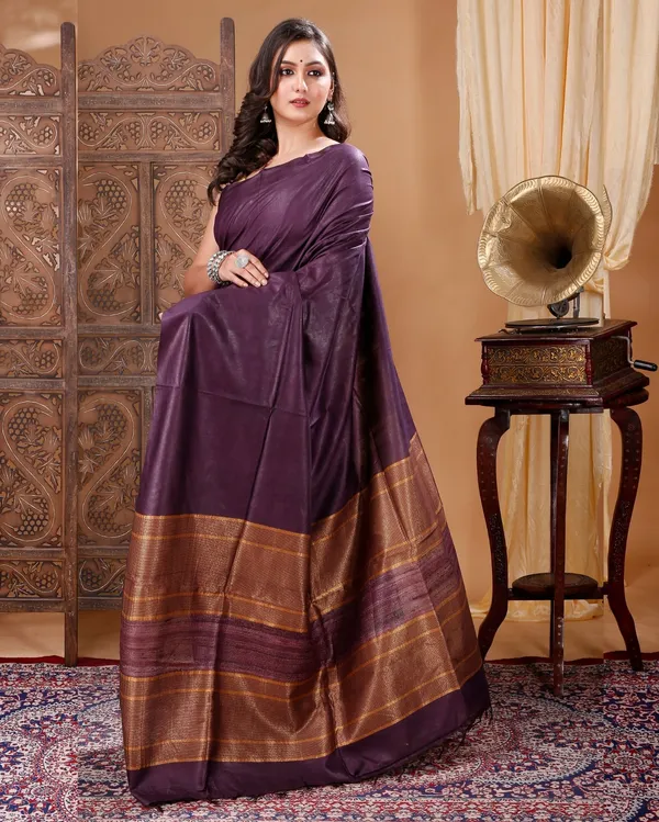 Classic_Elegance_Purple_Silk_Saree