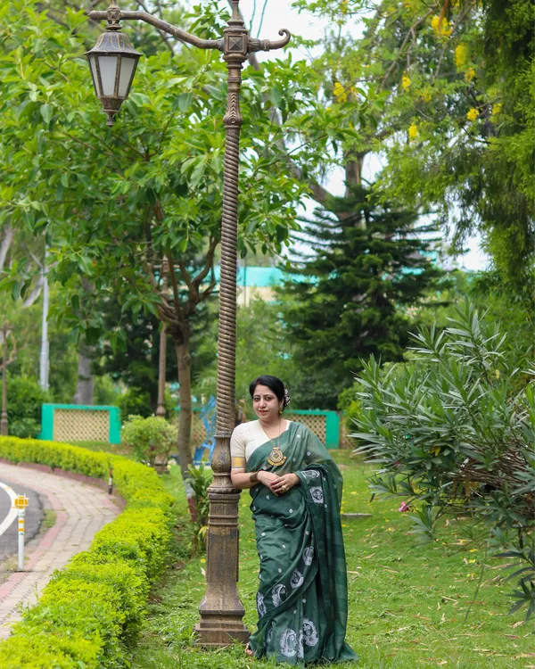 Roop_Green_Embroidery_Saree
