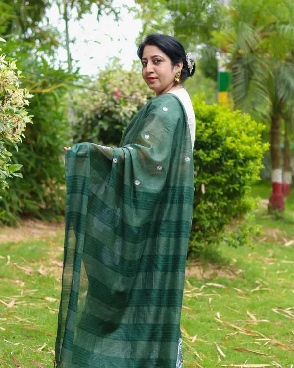 Roop_Green_Embroidery_Saree