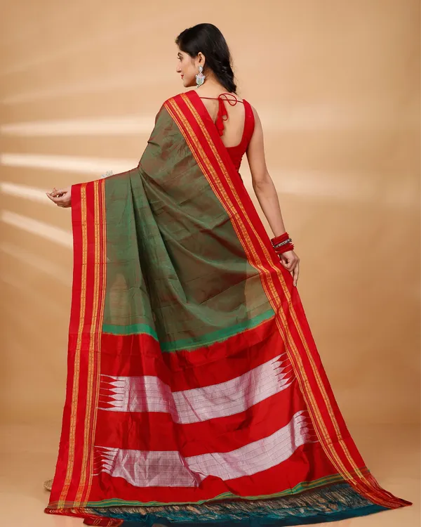 Light_Green_Vintage_Elegance_Silk_Pure_Cotton_Saree