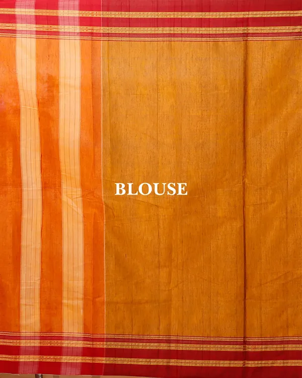 Metallic_Orange_Vintage_Elegance_Silk_Pure_Cotton_Saree