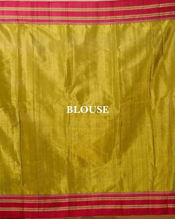 Olive_Green_Vintage_Elegance_Silk_Pure_Cotton_Saree