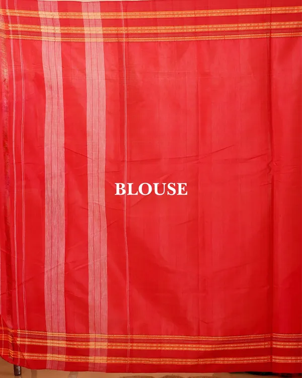 Red_Vintage_Elegance_Silk_Pure_Cotton_Saree