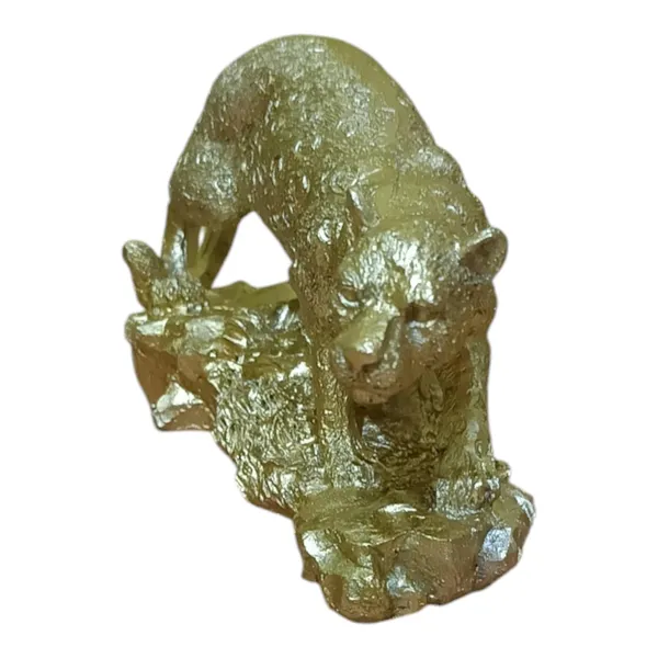 Golden_Resin_Handmade_Painted_Lion_Statue