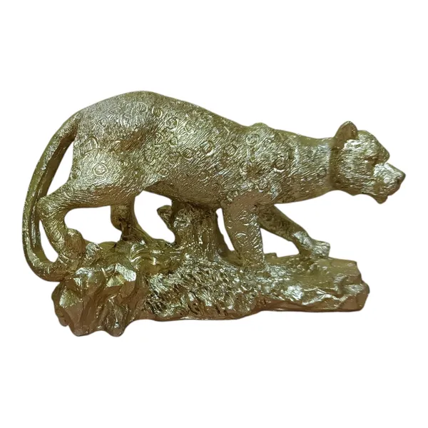 Golden_Resin_Handmade_Painted_Lion_Statue