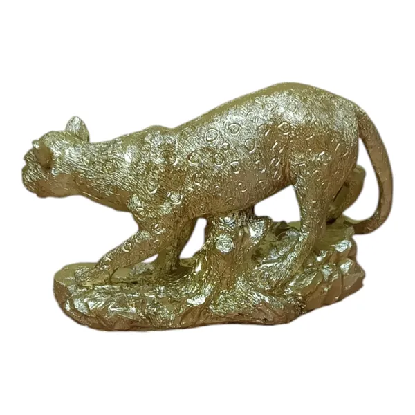 Golden_Resin_Handmade_Painted_Lion_Statue