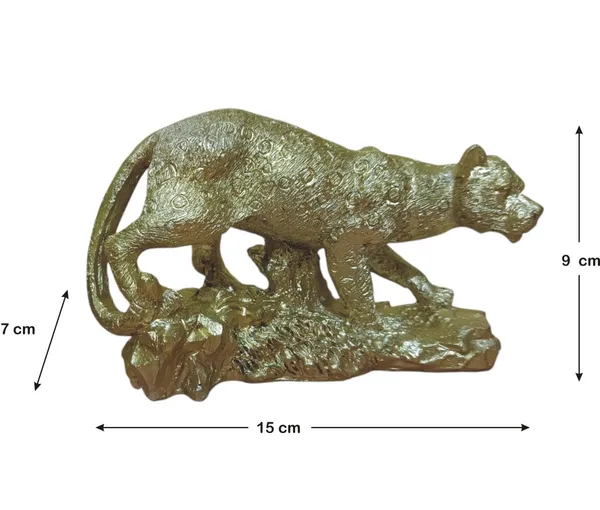 Golden_Resin_Handmade_Painted_Lion_Statue