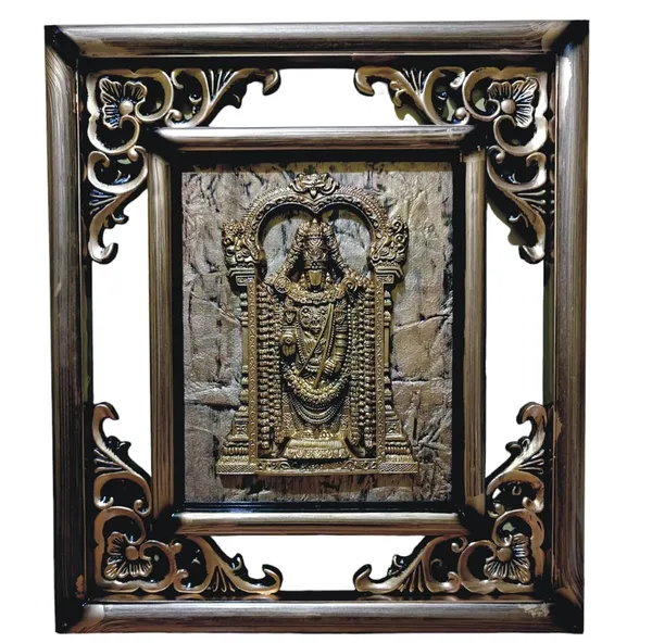 Multicolor_Tirupati_Bala_Ji_Wall_Hanging_Art_Sculpture_Photo_Frame_For_Worship_Mandir_Fiber_Pack_Of_1