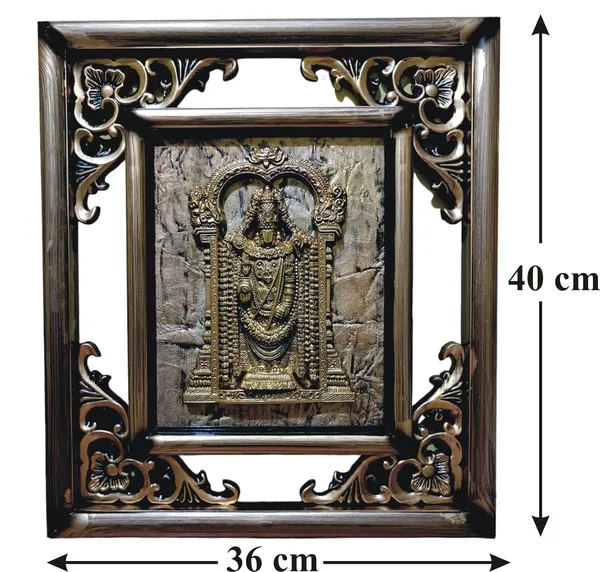 Multicolor_Tirupati_Bala_Ji_Wall_Hanging_Art_Sculpture_Photo_Frame_For_Worship_Mandir_Fiber_Pack_Of_1