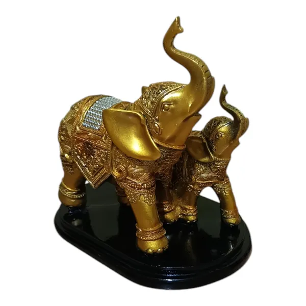 Golden_The_Spiritual_Living_Fengshui_Trunk_Up_Elephant_Couple_Statue_For_Good_Luck_Home_Decor_Showpiece_Figurine_Wildlife_Animal_Statue_Polyresin