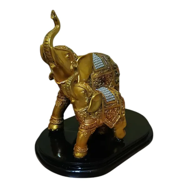 Golden_The_Spiritual_Living_Fengshui_Trunk_Up_Elephant_Couple_Statue_For_Good_Luck_Home_Decor_Showpiece_Figurine_Wildlife_Animal_Statue_Polyresin