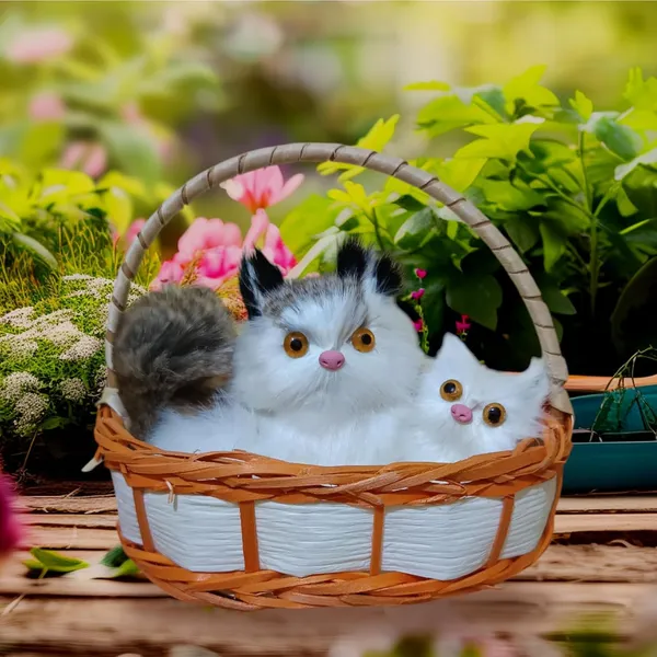 Multicolor_Resin_Handmade_Painted_Cat_Statue
