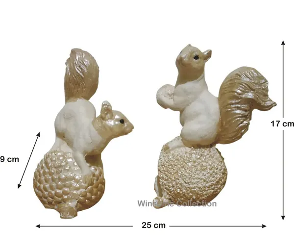 Squirrel_Gilahri_Decorative_Showpiece_Gift_Item_Home_Office_Decor_Decoration_Polyresin_Pack_Of_2