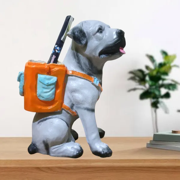 Dog_Statue_Pen_Holder_Stand_Home_office_Table_Room_Decor_Gift_Item