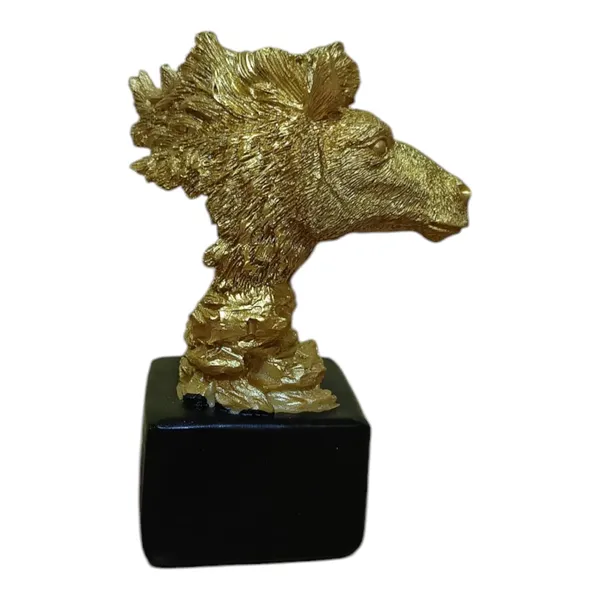 Golden_Resin_Portable_Lightweight_Handmade_Painted_Horse_Statue