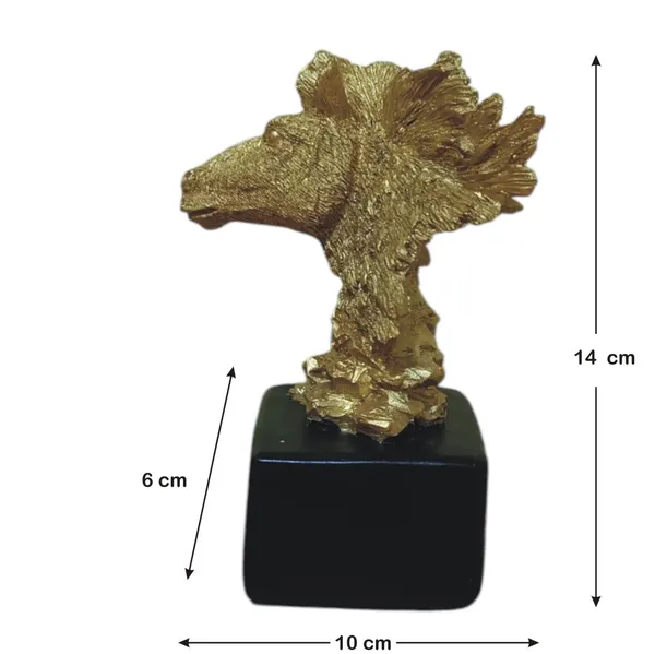 Golden_Resin_Portable_Lightweight_Handmade_Painted_Horse_Statue