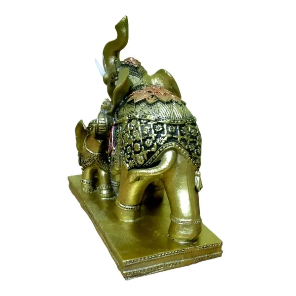 Multicolor_The_Spiritual_Living_Fengshui_Trunk_Up_Elephant_Couple_Statue_For_Good_Luck_Home_Decor_Showpiece_Figurine_Wildlife_Animal_Statue_Polyresin