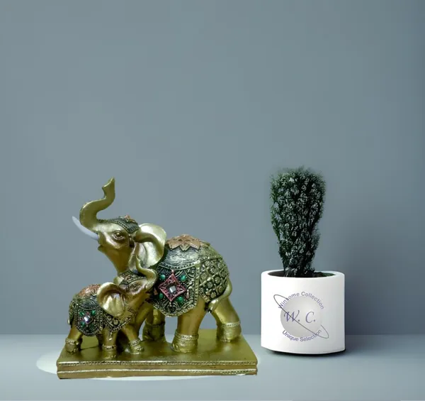 Multicolor_The_Spiritual_Living_Fengshui_Trunk_Up_Elephant_Couple_Statue_For_Good_Luck_Home_Decor_Showpiece_Figurine_Wildlife_Animal_Statue_Polyresin
