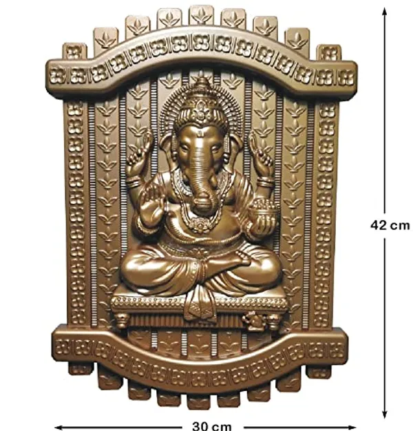 Copper_Ganesha_Ganpati_Wall_Hanging_Art_Sculpture_Decor_Home_Office_Decor_Fiber_Pack_Of_1