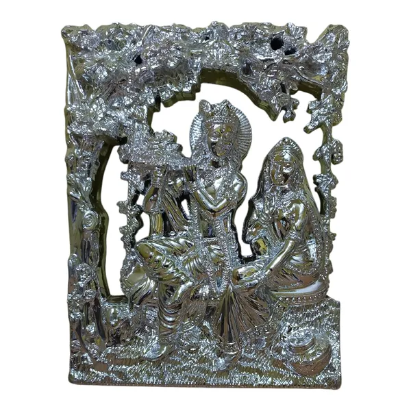 Silver_Wall_Hanging_Art_Decor_Sculpture_For_Entrance_Home_Office_Hotel_Decor_Fiber_Pack_Of_1