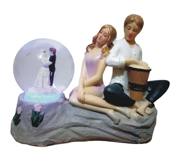 MultiColor_Couple_Statue_Loving_Couple_Sculpture_Glass_Ball_Miniature_Lighting_Decorative_Showpiece_Pack_of_1