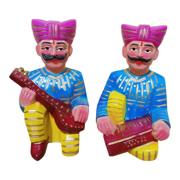 Rajasthani_Decorative_Wall_Hanging_Decor_Art_Sculpture_for_Home_Office_Hotel_Decor_Entrance_Fiber_Pack_of_2