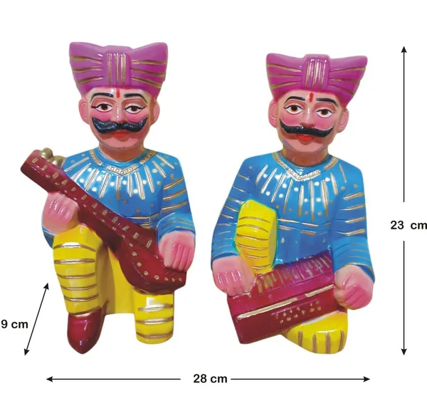 Rajasthani_Decorative_Wall_Hanging_Decor_Art_Sculpture_for_Home_Office_Hotel_Decor_Entrance_Fiber_Pack_of_2