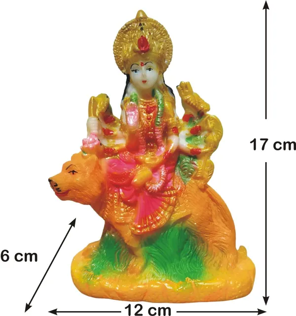 Durga_MATA_Devi_with_Lion_Idol_Murti_Statue_Spiritual_Pooja_Figurine_Worship