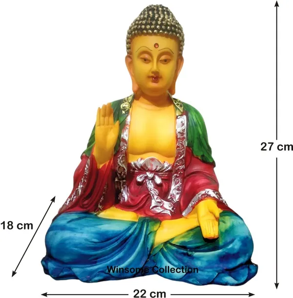Buddha_Statue_Idol_Murti_Fengshui_Gift_Item_for_Living_Hotel_Room_Decor_Pack_of_1