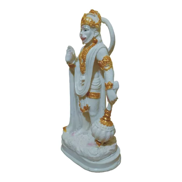 White_Hanuman_Bajrangbali_Murti_Idol_Statue_For_Puja_Ghar_Home_Decor_Marble_Dust