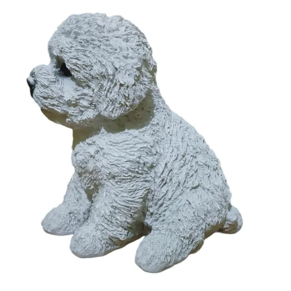 White_Dog_Statue_Decorative_Showpiece_Animal_Figurine_Home_Room_Office_Decor