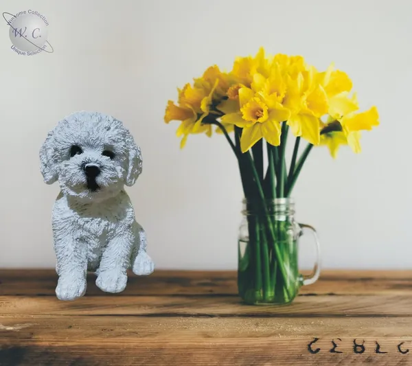 White_Dog_Statue_Decorative_Showpiece_Animal_Figurine_Home_Room_Office_Decor