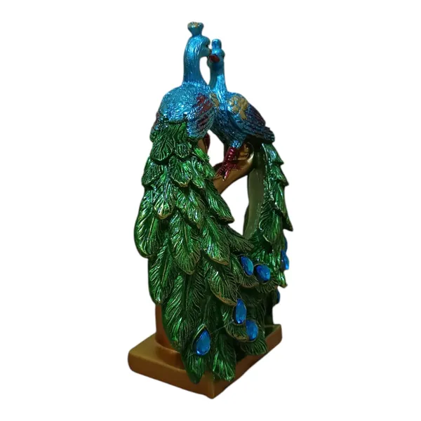 Multicolor_Marble_Handmade_Painted_Peacock_Statue