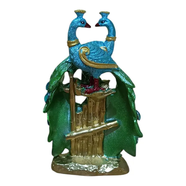 Multicolor_Marble_Handmade_Painted_Peacock_Statue